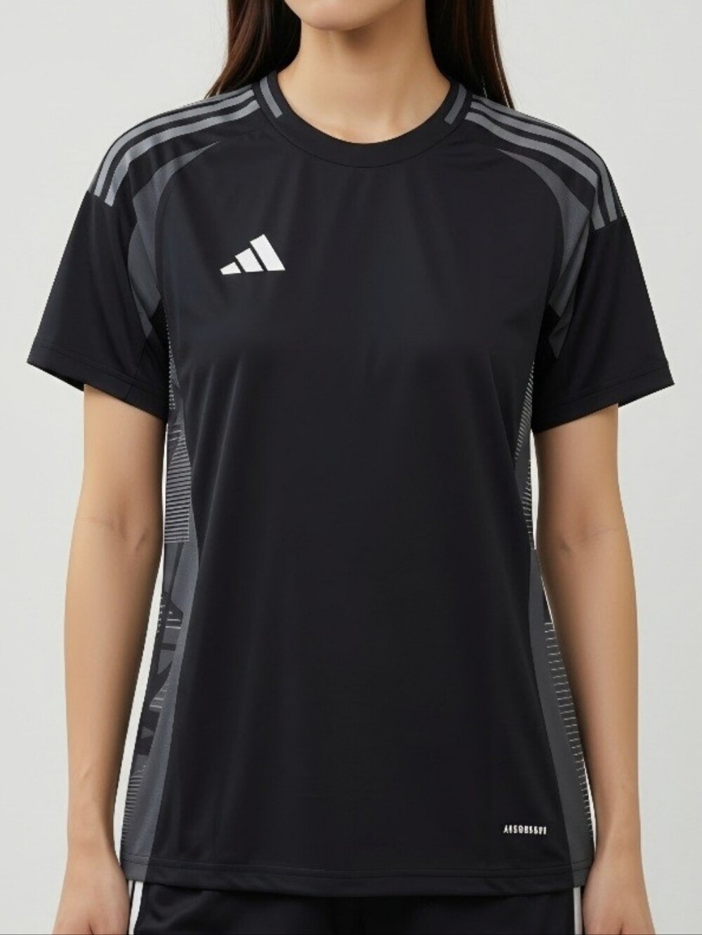 Adidas Black Women's Short-Sleeve Performance Jersey
